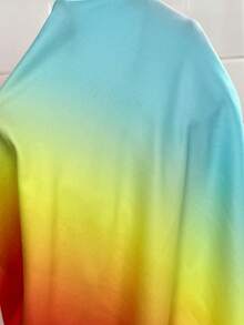 SHEIN Maternity Casual Colorful Ombre Backless Bodycon Dress For Summer Summer Outfits Rainbow Dress For Women Pregnancy Clothes Dress Bodycon Summer Dress Baby Shower Dress For Women - Multicolor - View 7