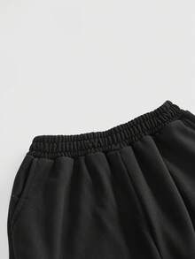 ROMWE Avant Avant Street Distressed Dark Casual Loose Harem Pants For Women - Black - View 3