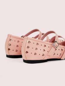 CUCCOO DOLLMOD Ladies Hollow Pu Cute Spring And Summer Style Mary Jane Shoes, Suitable For Festivals - Hollow apricot - View 5
