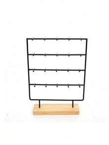 1 Giá trưng bày bông tai bằng gỗ, kệ đựng bông tai, hộp đựng đồ du lịch - Nhiều màu - Xem 8