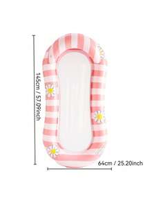 1pc Flower-Shaped Inflatable Lounge Chair, Inflatable Water Float, Adult Floating Bed, Pool Float, Mesh Floating Bed - 1pc - View 8