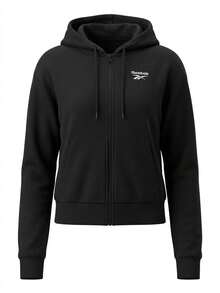 Reebok Women's Full Zip Hoodie Black - Black - View 1