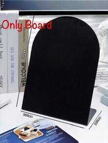 Magnetic Message Board & Card Holder Display, Desktop Notepad Organizer With Vertical Badge Storage, Office Desk Accessory & Workspace Organizer - one-size - View 10