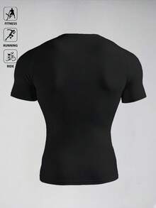 Acti Log Men Sports Tees & Tanks - Black - View 2