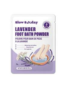 Slow Sunday Lavender Foot Bath Powder, Lavender, Hydrating Moisturizing Revitalizing Exfoliating Footcare, Good Choice For Wedding, Vacation, Beach, Travel EssentialsEaster Gifts, Suitable For Summer Foot Care - Hoa oải hương - Xem 6