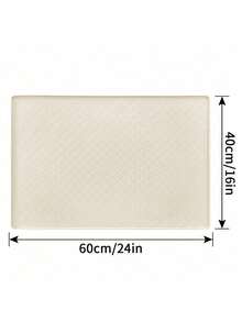 Silicone Many Paw Prints Pet Placemat - Beige - View 8