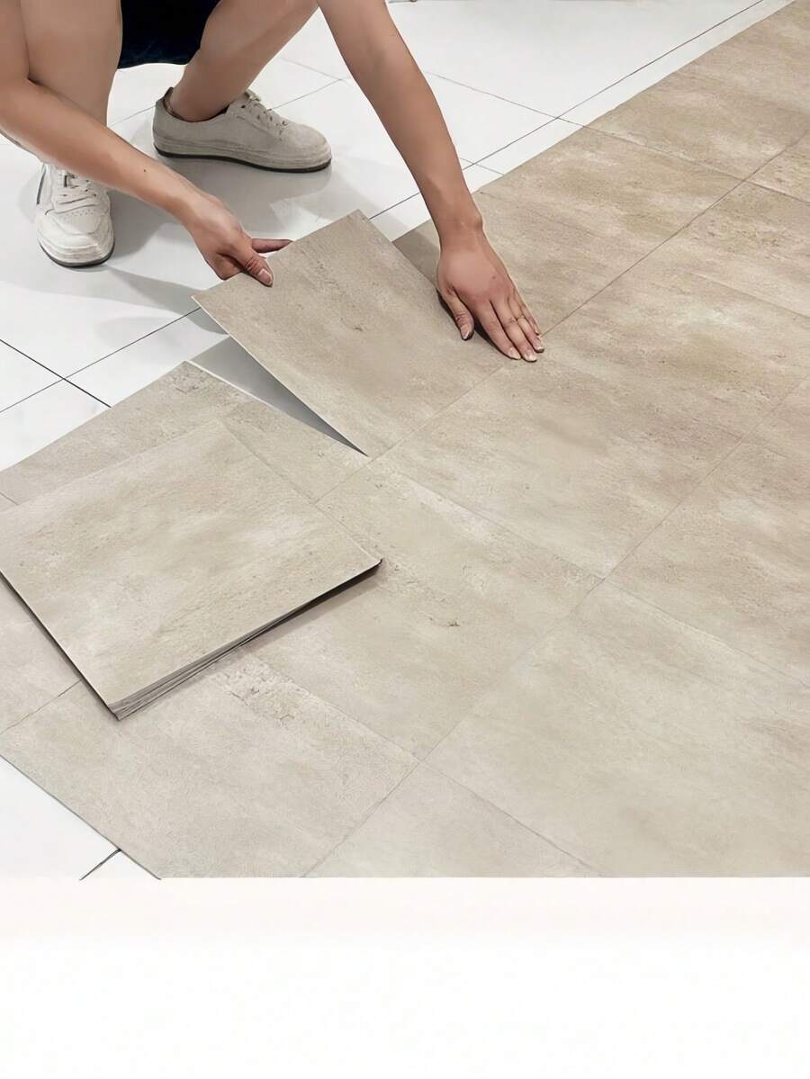 15 /30 PCS Peel And Stick Marble Vinyl Floor Tile Waterproof Self Adhesive Flooring For Wall Thick Durable PVC Wallpaper Anti Slip Easy To Clean For Kitchen Bathroom Living Room Office Home Decor Removable Renter Friendly - multicolor - View 1