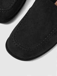 Sleekvia Women's Black Fashionable Soft-Sole Comfortable Flat Slingback Shoes, Versatile For Commuting, Lightweight And Comfortable With Heel Strap - Black - View 7