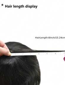 PU材质，100%真人发丝，自然逼真，隐形无痕，透气柔软，经久耐用，不掉发，有效遮盖头发稀疏、脱发和秃顶区域。 - S3 - 查看 9