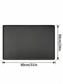 Silicone Many Paw Prints Pet Placemat - Black - View 8