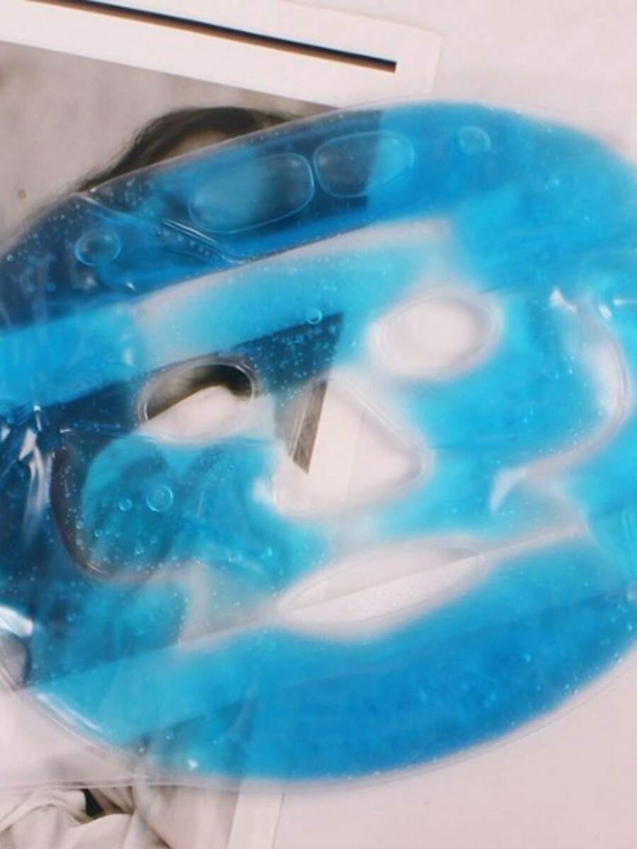 一款凝胶冰眼膜，冷热两用，缓解眼疲劳，去除黑眼圈，冰敷舒缓，防晒眼膜 - 藍色 - 查看 1