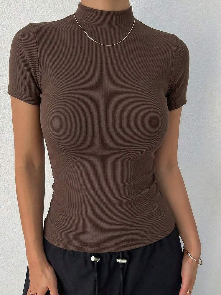 Women's Turtleneck Fitted Casual Camisole
