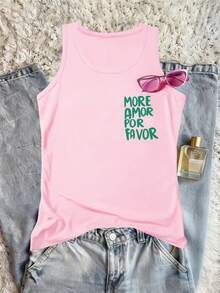 DrmWander Women's Casual Tank Top Summer Outfit Outfit For Mother Women's Beach Outfits Mom Clothes Summer For Women Outfit - Pink - View 2
