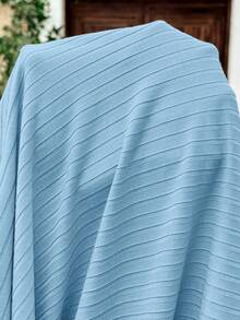 Lyckli Gaun Hamil Kasual Polos Tanpa Lengan Pas Badan untuk Musim Panas - Baby Blue - View 7