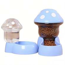 猫碗，双碗自动饮水碗（适用于兔子），猫粮碗，宠物碗，防溢猫专用碗，狗碗 - 500ml - 查看 11