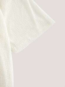 Driftmere Áo thun nam tay ngắn cổ tròn in chữ, kiểu dáng thường ngày. - Màu be - Xem 4