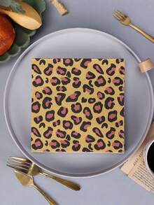 20 chiếc khăn ăn dùng một lần in hình báo đốm, khăn ăn in hình động vật rừng rậm, thích hợp cho tiệc sinh nhật, tiệc mừng em bé, đám cưới, tiệc cô dâu. - Như trong hình. - Xem 2