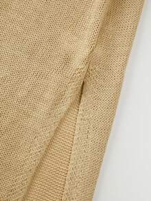 Swim Chiccia New Elegant Knitted Spaghetti Strap Summer Dress, Women's Summer Midi Dress, Fitted Slimming Soft Breeze Sleeveless Bodycon Long Dress, Elegant Party & Beach Outfit - Yellow - View 6