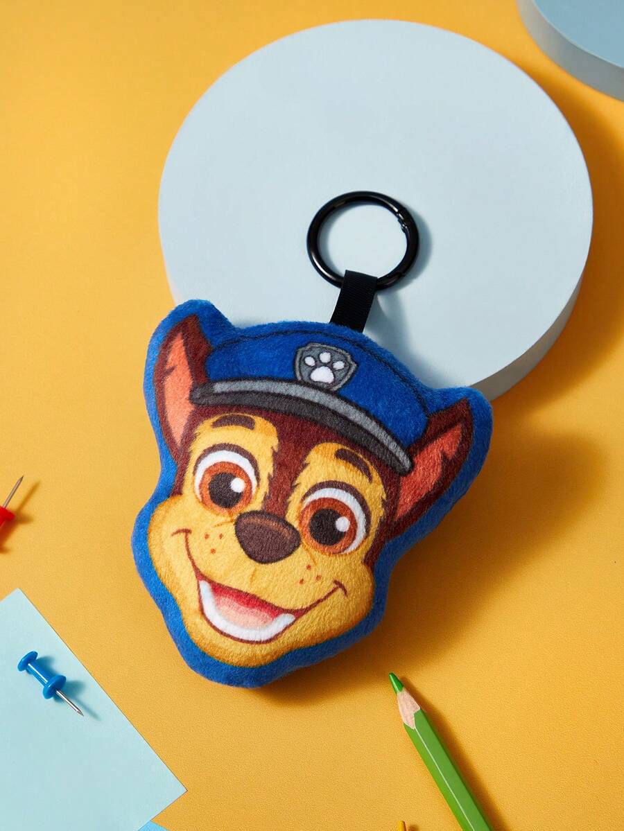 SHEIN | PAW Patrol 1 Mặt dây chuyền hình chó bằng vải nhung in hình, có thể treo trên túi xách và chìa khóa, mặt dây chuyền vải nhung dễ thương, Archie - Archie - Xem 1