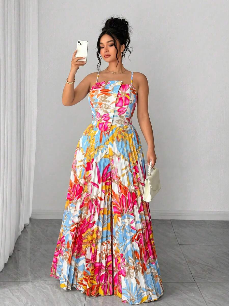 Elenzga Bộ jumpsuit nữ cỡ lớn thanh lịch với cổ áo bất đối xứng, xếp ly, ống rộng, quần ống loe thắt eo, thích hợp cho lễ tốt nghiệp, các ngày lễ, Ngày Valentine, lễ hội âm nhạc, Ngày của Mẹ, Halloween, Lễ Tạ ơn, Lễ Phục sinh, Ngày Quốc khánh, dạ hội, hẹn hò, tiệc tùng, đám cưới, hoạt động ngoài trời, mùa xuân/hè. - trái cam - Xem 1