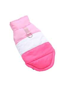 Warm & Comfortable Dog Winter Jacket, Thick Dog Coat With Buttons, Suitable For Short Trips And Walking, Fits Small To Medium Dogs - Multicolor - View 4