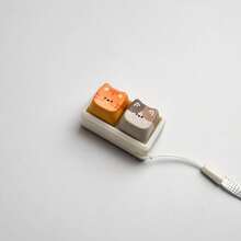 MINKOJA 1个猫咪键帽，3D打印底座，减压键，测试轴，可拆卸键帽 - 彩色 - 查看 10