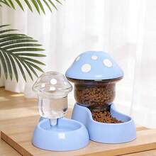 猫碗，双碗自动饮水碗（适用于兔子），猫粮碗，宠物碗，防溢猫专用碗，狗碗 - 500ml - 查看 2