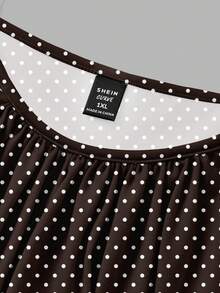SHEIN EZwear 3件套复古印花、豹纹、波点、节日图案休闲简约大码吊带背心，适合音乐节穿着 - 彩色 - 查看 3