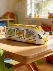 MINKOJA 1辆卡通玩具车，双向电动高速轨道，仿真火车模型，惯性玩具，益智玩具 - 彩色 - 查看 5