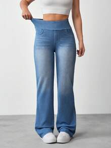Flexra Tall Tall Black High Stretch Denim Jeans - Light Wash - View 4