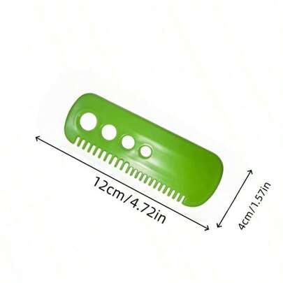 1 cái dụng cụ tước lá, dụng cụ tước lá thảo mộc cầm tay đơn giản màu xanh lá cây dùng trong nhà bếp