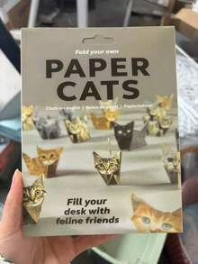 50/100pcs DIY Paper Cat Set, Fun 3D Paper Dog, Cat And Dinosaur Models, Decorative Paper Craft Set - Origami Fun, Cute 3D Paper Cat & Dog Models, Creative Handmade Activity, Fold Your Own Paper Cat Shape - Multicolor - View 4