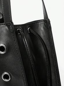 Maija Bolso de hombro para mujer, bolso hobo, estampado de vaca, estampado animal, de moda, elegante, sencillo, personalizado, versátil, clásico, con remaches, para la calle, para ir a la oficina, citas, uso diario, compras, té de la tarde - Empalme - Ver 7