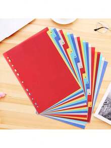 21Sheets A4 Multicolor Numbered Index Dividers, A-YZ Alphabet Dividers, Mixed Color Document Organizers For School Office File Classification & Archive Storage - Multicolor - View 5