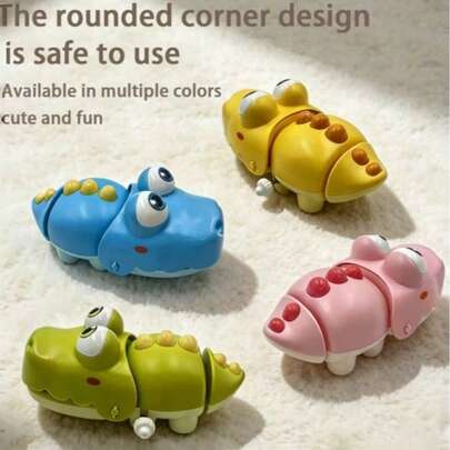 MINKOJA 1Pc Fun Swing Wind-Up Crocodile, Cartoon Animal, Educational & Cute Race Toy