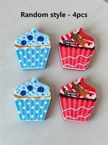 Joivida Bộ 4 miếng bọt biển hình bánh rán, bánh cupcake, dùng để rửa chén bát trong nhà bếp và phòng ăn, rất cần thiết làm quà tặng tân gia, Giáng sinh và Halloween. - Nhiều màu - Xem 19