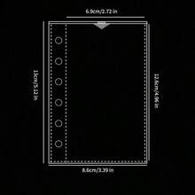 A7 Clear Ring Binder, 3D Embossed Sticker Book, Sticker Album, Softcover Double-Ring Planner With Clear Pages, K-Pop Photo Album, Large-Capacity Portable Ring Binder, Diary, Planner, Scrapbook, Notepad-Perfect For School And Office Use - Multicolor - View 5