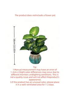 2/1 Piece 12/18/24 Leaves Artificial Tropical Hibiscus Tree, Realistic Touch, Fake Greenery, Suitable For Home, Garden, Office, Balcony Decor, Thanksgiving Decor, Home Decor, Hotel Decor, Window Display, Artificial Plants, Valentine's Day Gift - Green - View 13