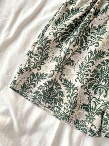 SHEIN Tween Girl Tropical Print Halter Jumpsuit, Suitable For Beach/Vacation, Mommy And Me Matching Outfits (2 Pieces Sold Separately) - Green - View 9