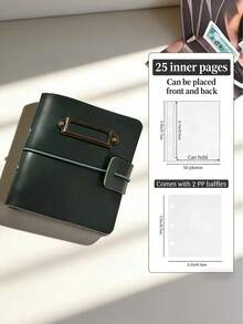 Madebyblanc European Retro Leather Mini Photo Album, Couple Commemorative Book Collection, 1-Grid 3-Inch Travel Card Book, Compact And Exquisite Leather Surface, Palm Size, Convenient To Carry Around, Card Slot Size Suitable, Easy To Extract, Using A Binder Design, Adjustable Inner Pages At Any Time, Three-Layer Thickening, PP Material High-Definition Transparent, Not Easy To Break, Can DIY Text Bar Insertion, Exquisite Essential, Travel Essential. - multicolor - View 8