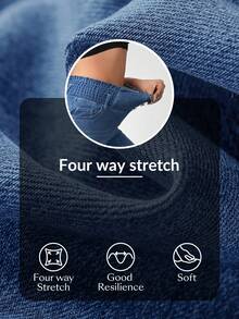 Flexra Women's Casual Sexy Washed High Waist Slim Fit Jeans Swimming Pastal Summer - Light Wash - View 8