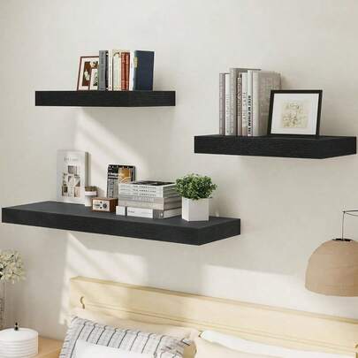 1 chiếc kệ treo tường cỡ lớn, dung tích lớn, kiểu dáng hiện đại, màu trắng, thích hợp để trưng bày, lưu trữ đồ đạc trong phòng ngủ, phòng khách, nhà bếp, văn phòng, trang trí nhà cửa.