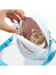 1 chiếc túi vận chuyển thú cưng nhỏ, túi lưới thoáng khí đeo vai cho chuột hamster, túi xách ngoài trời di động, lồng vận chuyển thú cưng hamster, lồng ngoài trời mini thoáng khí tiện lợi cho mùa hè. - Nhiều màu - Xem 3