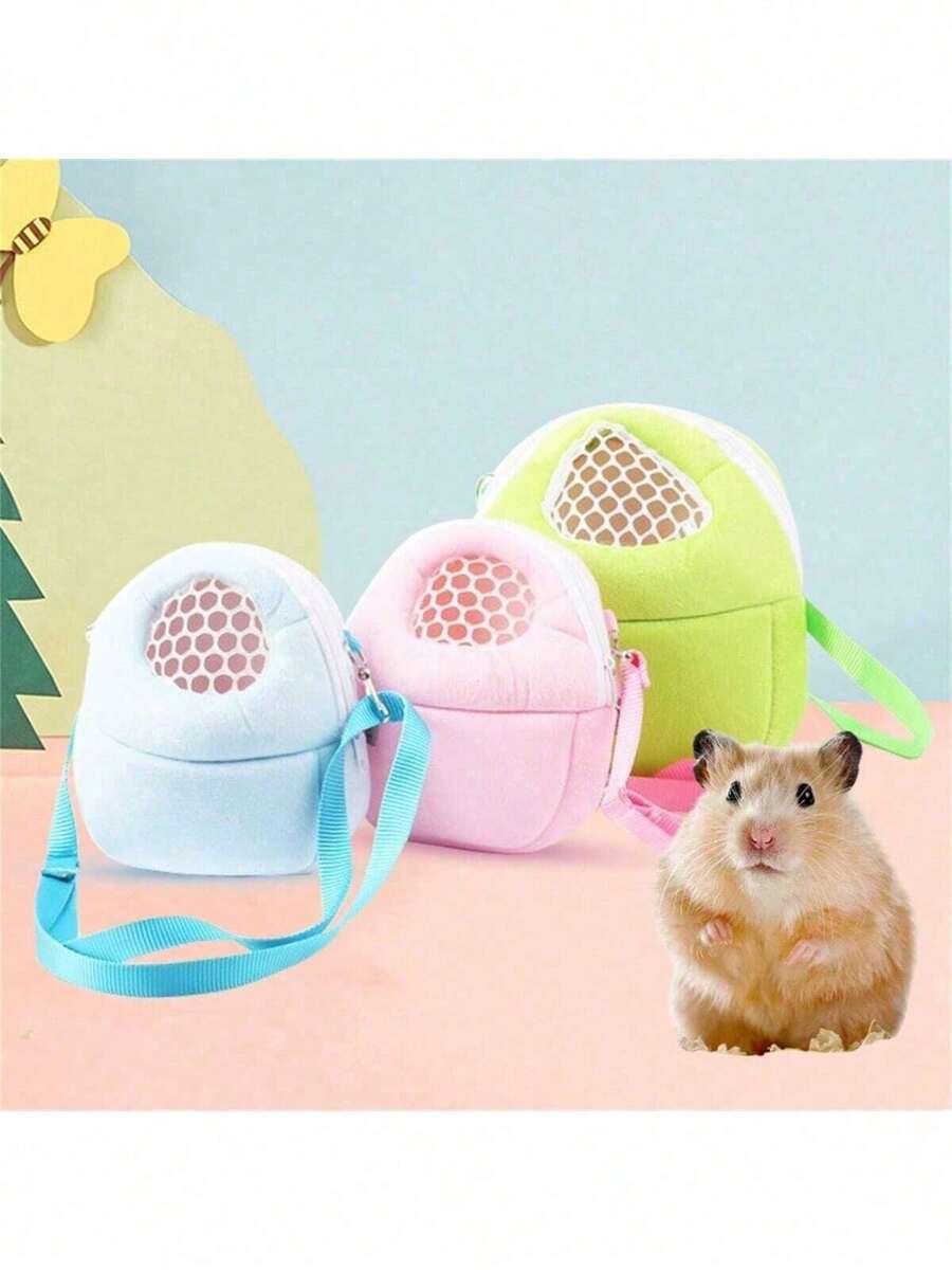 1 chiếc túi vận chuyển thú cưng nhỏ, túi lưới thoáng khí đeo vai cho chuột hamster, túi xách ngoài trời di động, lồng vận chuyển thú cưng hamster, lồng ngoài trời mini thoáng khí tiện lợi cho mùa hè. - Nhiều màu - Xem 1