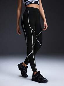 Powerista 女士运动紧身裤 - 黑色 - 查看 3