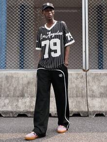 EVRINFINITE 男式宽松宽松印花休闲 T 恤 - 彩色 - 查看 8