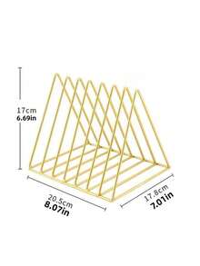 1 PC Saving Metal Adjustable Vertical Horizontal Desktop Closet Hat Organizer Rack Stand Stackable Removable Durable Versatile Storage Display For Home Office Entryway Gift For Women Men Season Organizer Storage - Multicolor - View 12