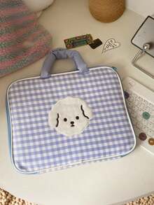 Checkerboard Check Cute Cartoon Laptop Storage Bag Waterproof Shockproof Lightweight Portable Travel Office School Notebook Carrying Case Inner Sleeve For 11 13 Inch - multicolor - View 15