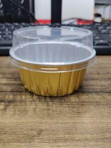 Bộ 50 hộp nhôm tròn dùng một lần để nướng bánh - Hoàn hảo cho lót bánh cupcake, các món tráng miệng, khuôn bánh phô mai, khuôn bánh flan, tiệc tùng, sinh nhật và dịch vụ ăn uống. - nhiều màu - Xem 8