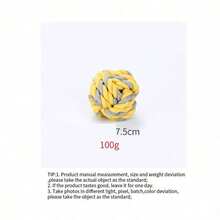 PETSIN 棉绳玩具球，耐咬棉绳，狗狗互动玩具 - 彩色 - 查看 19